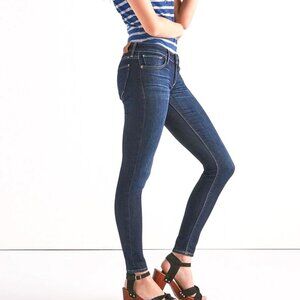 LUCKY BRAND LOW-RISE STELLA SKINNY JEANS STRETCH DENIM DISTRESSED DARK sz 2/26